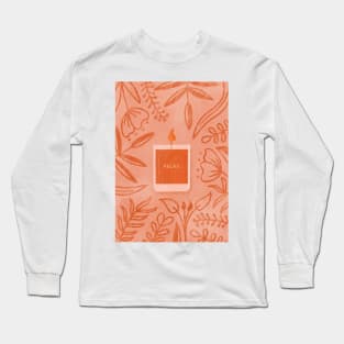 Scented Candle (Orange) Long Sleeve T-Shirt